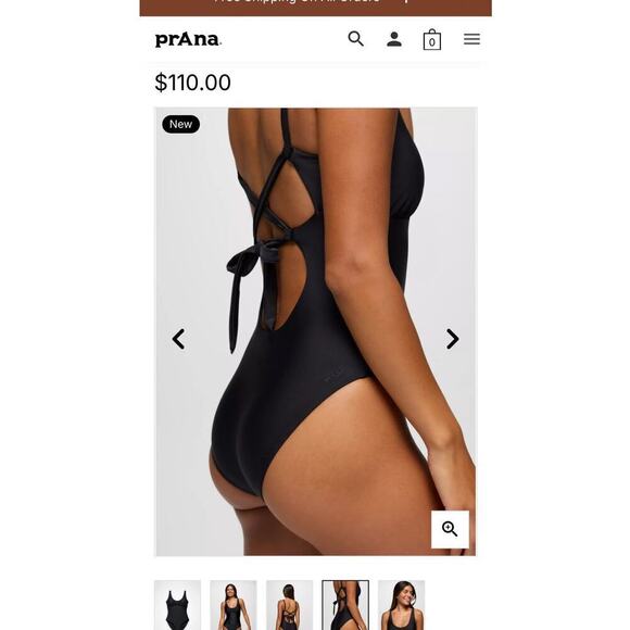 NWTS PrAna Women’s Mallorca One Piece Swimsuit / Size-Medium - Picture 11 of 16